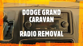 Dodge Grand Caravan  Radio Removal  Replacement 2008  2019 [upl. by Shaffer]