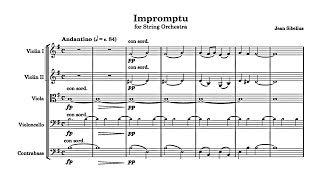 Sibelius  Impromptu for Strings Op 5 Score [upl. by Dore]