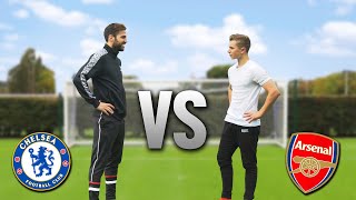 Cesc Fàbregas vs ChrisMD  ARSENAL v CHELSEA Football Challenge [upl. by Elehcor584]