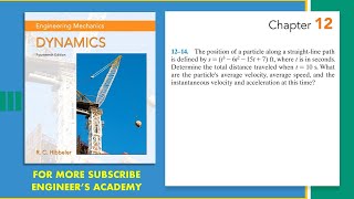 1214  Engineering Dynamics Hibbeler 14th Edition  Engineers Academy [upl. by Annoval]