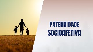 Paternidade socioafetiva [upl. by Aicileb]