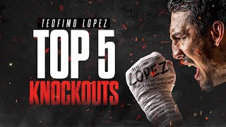 Top 5 Teofimo Lopez Knockouts [upl. by Darda]