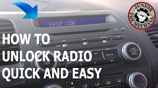 How to unlock factory car radio [upl. by Eden]