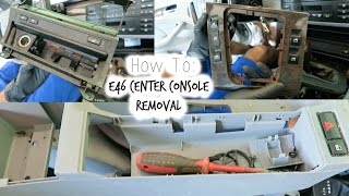 How To Remove BMW E46 Center Console [upl. by Yelruc]