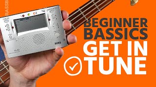 How To Tune Your Bass Beginner Bass Basics [upl. by Marceau]