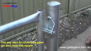 Gate Latch 2 way for round pipe and square [upl. by Annas]