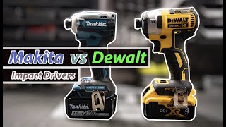 Makita vs Dewalt Impact Drivers [upl. by Keese]