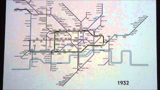 History of the London Tube Map 1863  2008  Visual [upl. by Nomar]