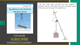 38 Statics Hibbeler 14th Edition Chapter 3  Engineers Academy [upl. by Assennav]