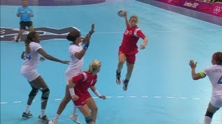 Womens Handball Group B Match  Norway v France  London 2012 Olympics [upl. by Gildea]