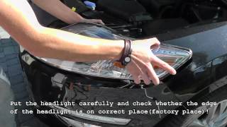 how to disassemble headlights Ford Mondeo Mk4 [upl. by Rachele]