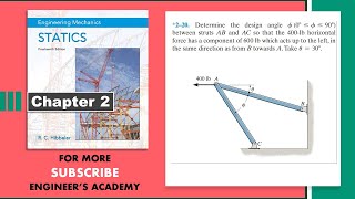 220  Hibbeler Statics 14th Edition Chapter 2  Engineers Academy [upl. by Keppel799]