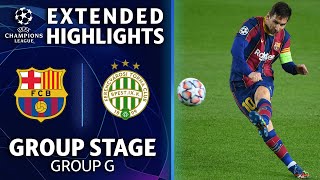 Barcelona vs Ferencváros Extended Highlights  UCL on CBS [upl. by Johm]