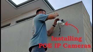 Installing POE IP Cameras [upl. by Llennyl]