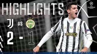 Juventus 21 Ferencváros  Dramatic Last Minute Morata Goal Seals Win  Champions League Highlights [upl. by Llenral]