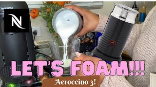 How To Foam Milk With Aeroccino 3 Make Coffee With Foam Tips amp Tricks  Easy Foamed Latte Recipe [upl. by Billie]