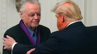 Mr Trump Gives Jon Voight A Medal [upl. by Nnasor]