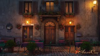 COZY ITALIAN CAFE AMBIENCE Chatter Wine Pouring Music Night Sounds [upl. by Brianna525]