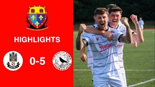 Caerleon 05 Cwmbrân Town  Gwent FA Senior cup  Quarter final highlights [upl. by Dari]