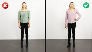 How To Widen Hips and Reduce Broad Shoulders  6 Outfits [upl. by Burrton953]