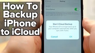 How to backup your iPhone to Apples iCloud [upl. by Ecydnak]