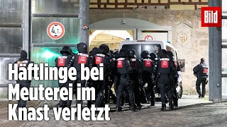 Gefängnismeuterei Polizei stürmt Knast in Thüringen  JVA Untermaßfeld [upl. by Arjun]