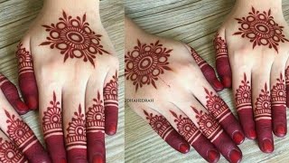 Very Easy Gol Tikki Mehndi Design For BeginnersSimple Gol Tikki Mehndi DesignMehendi Designs [upl. by Nwahc]